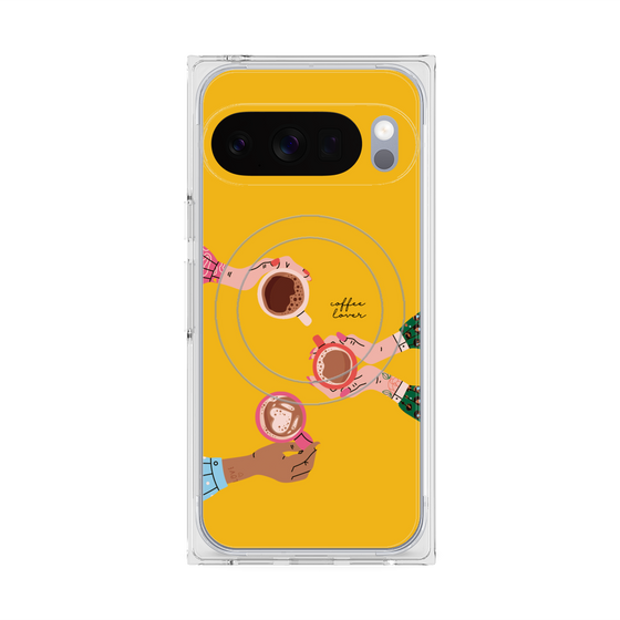 Premium Square Case with Pixelsnap［ Teatime - Yellow ］