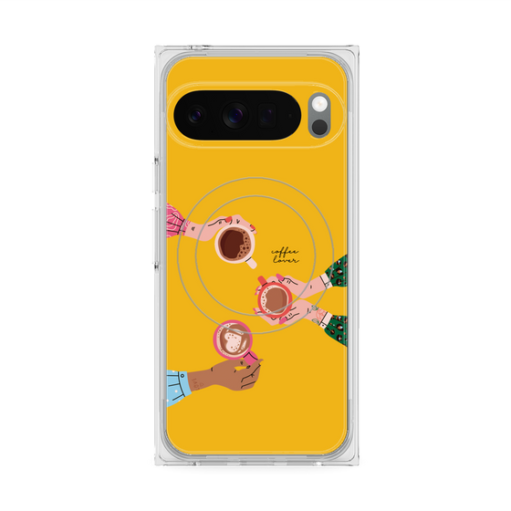 Premium Square Case with Pixelsnap［ Teatime - Yellow ］