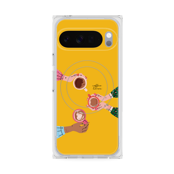 Premium Square Case with Pixelsnap［ Teatime - Yellow ］