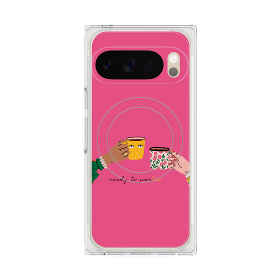 Premium Square Case with Pixelsnap［ Teatime - Pink ］