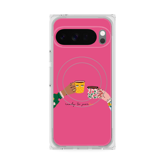 Premium Square Case with Pixelsnap［ Teatime - Pink ］