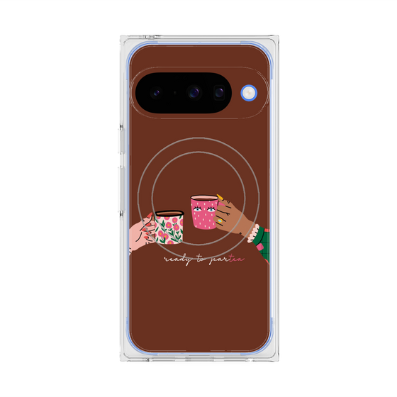 Premium Square Case with Pixelsnap［ Teatime - Brown ］