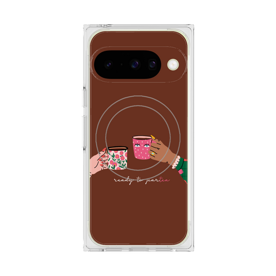 Premium Square Case with Pixelsnap［ Teatime - Brown ］