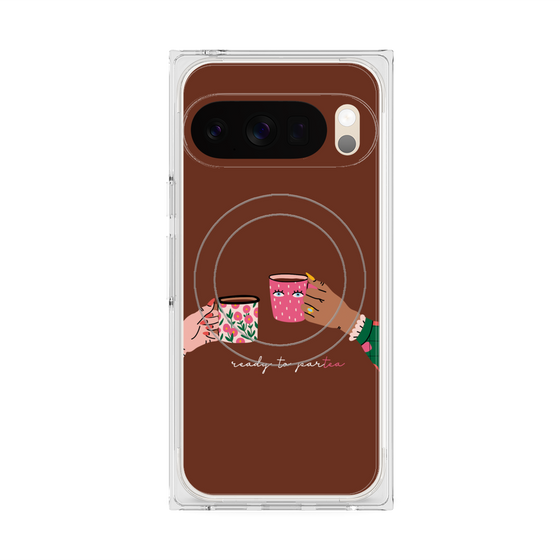Premium Square Case with Pixelsnap［ Teatime - Brown ］