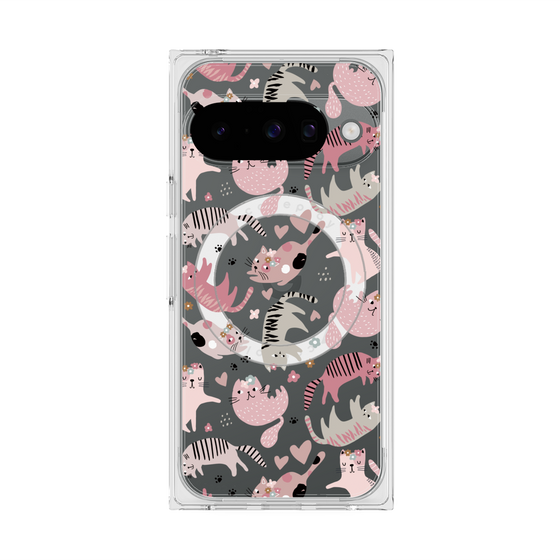 Premium Square Case with Pixelsnap［ Funny Cats - 02 ］