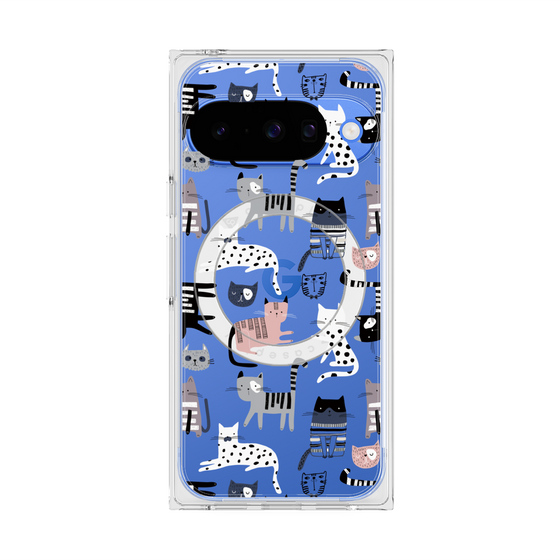 Premium Square Case with Pixelsnap［ Funny Cats - 03 ］