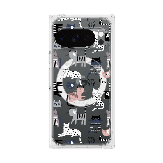 Premium Square Case with Pixelsnap［ Funny Cats - 03 ］