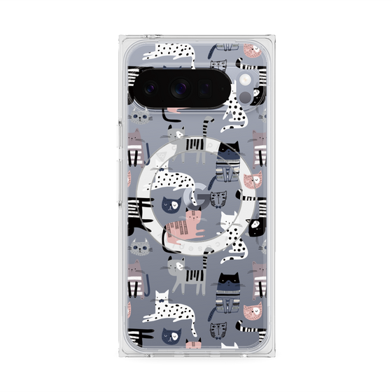 Premium Square Case with Pixelsnap［ Funny Cats - 03 ］