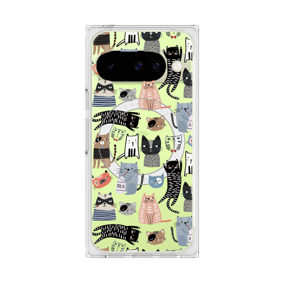 Premium Square Case with Pixelsnap［ Funny Cats - 04 ］