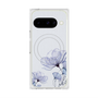 Premium Square Case with Pixelsnap［ Natural Flower - blue ］