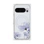 Premium Square Case with Pixelsnap［ Natural Flower - blue ］