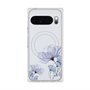 Premium Square Case with Pixelsnap［ Natural Flower - blue ］