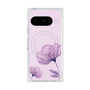 Premium Square Case with Pixelsnap［ Natural Flower - Purple ］