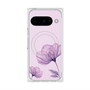 Premium Square Case with Pixelsnap［ Natural Flower - Purple ］