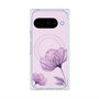 Premium Square Case with Pixelsnap［ Natural Flower - Purple ］