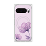 Premium Square Case with Pixelsnap［ Natural Flower - Purple ］