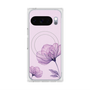 Premium Square Case with Pixelsnap［ Natural Flower - Purple ］