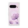 Premium Square Case with Pixelsnap［ Natural Flower - Purple ］