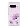 Premium Square Case with Pixelsnap［ Natural Flower - Purple ］