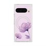 Premium Square Case with Pixelsnap［ Natural Flower - Purple ］