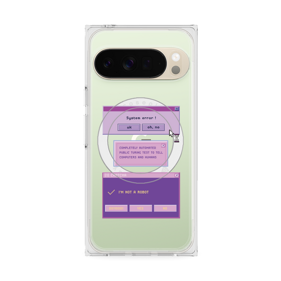 Premium Square Case with Pixelsnap［ I'm NOT A ROBBOT! ］