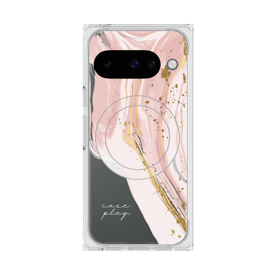 Premium Square Case with Pixelsnap［ Melting pink ］