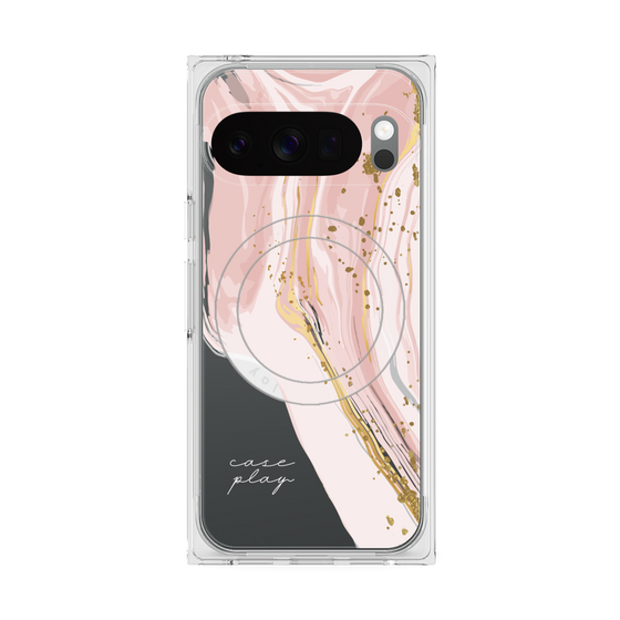 Premium Square Case with Pixelsnap［ Melting pink ］