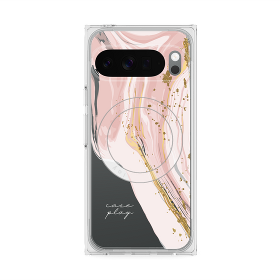 Premium Square Case with Pixelsnap［ Melting pink ］