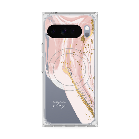 Premium Square Case with Pixelsnap［ Melting pink ］