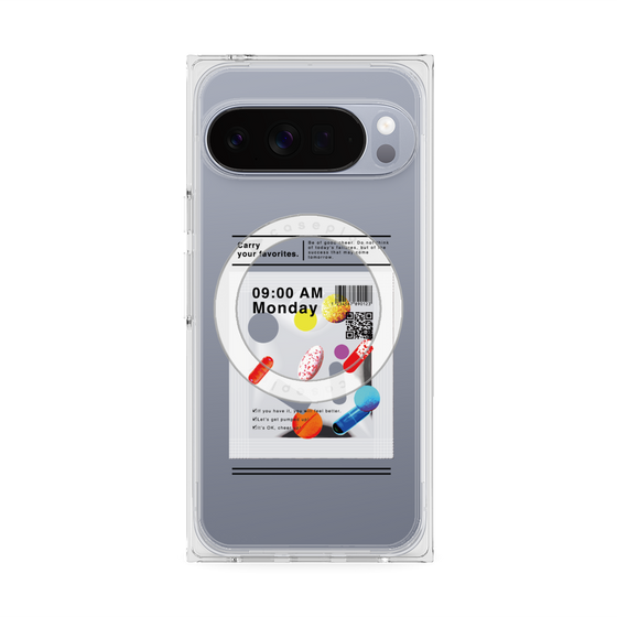 Premium Square Case with Pixelsnap［ 9:00 AM Monday ］