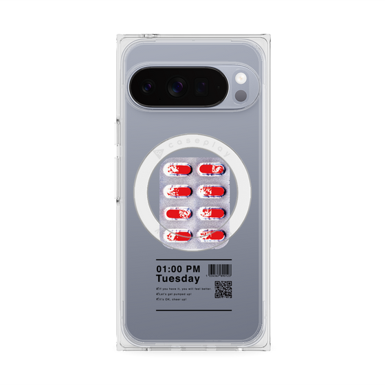 Premium Square Case with Pixelsnap［ 01:00 PM Tuesday ］