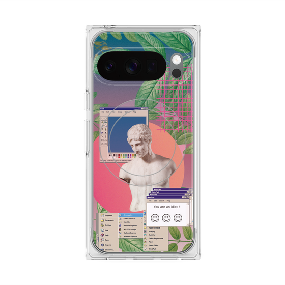 Premium Square Case with Pixelsnap［ vapor wave ］