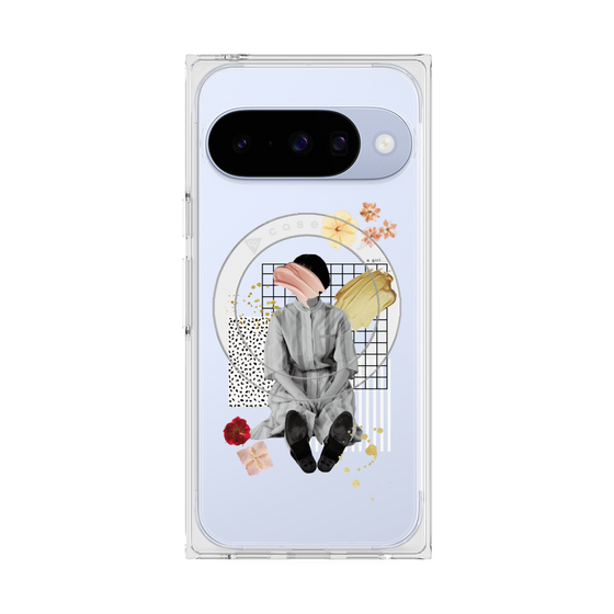 Premium Square Case with Pixelsnap［ Spring Picnic with Flowers ］