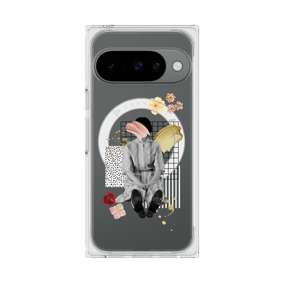 Premium Square Case with Pixelsnap［ Spring Picnic with Flowers ］