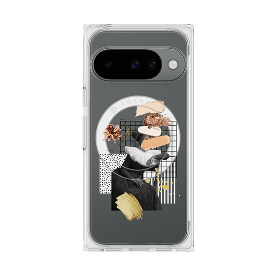 Premium Square Case with Pixelsnap［ Artistic Fall in Beige ］