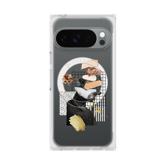 Premium Square Case with Pixelsnap［ Artistic Fall in Beige ］