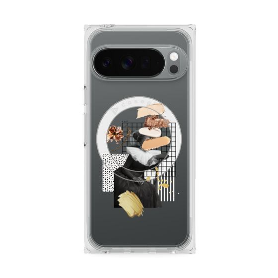 Premium Square Case with Pixelsnap［ Artistic Fall in Beige ］