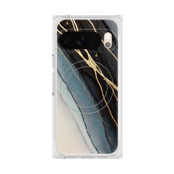 Premium Square Case with Pixelsnap［ Marble Black ］