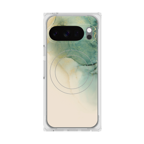 Premium Square Case with Pixelsnap［ Marble Green ］