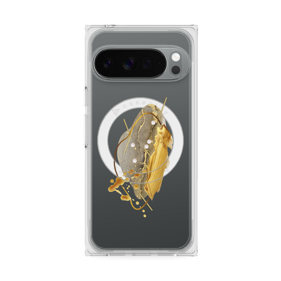 Premium Square Case with Pixelsnap［ Nuance Painting Gray ］