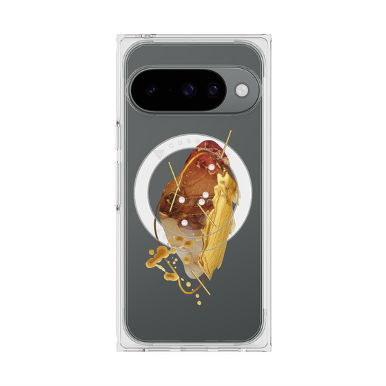 Premium Square Case with Pixelsnap［ Nuance Painting Brown ］