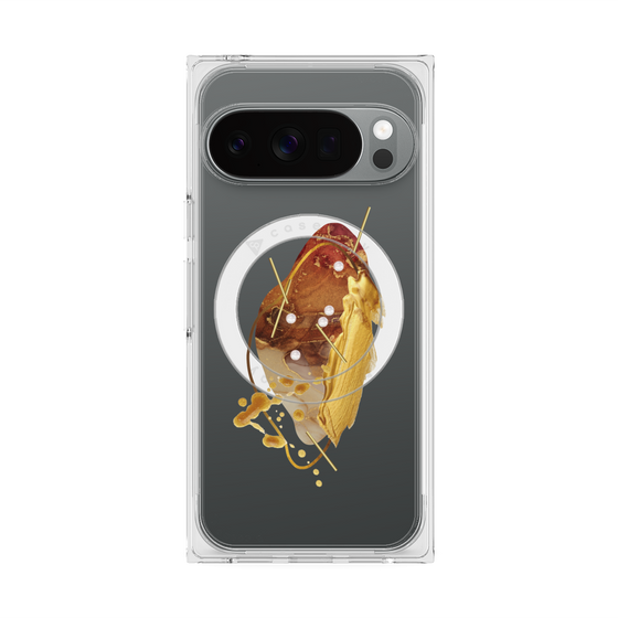 Premium Square Case with Pixelsnap［ Nuance Painting Brown ］