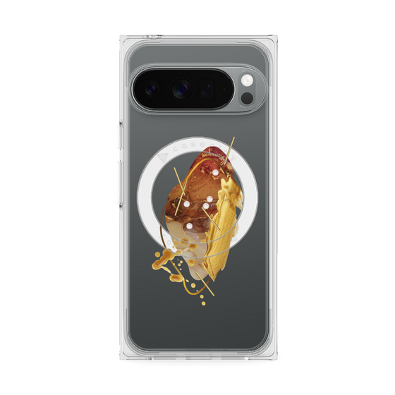 Premium Square Case with Pixelsnap［ Nuance Painting Brown ］