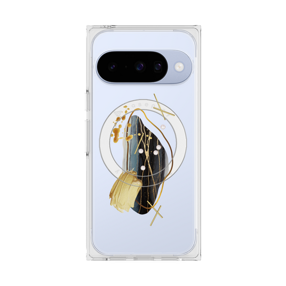 Premium Square Case with Pixelsnap［ Nuance Painting Black ］