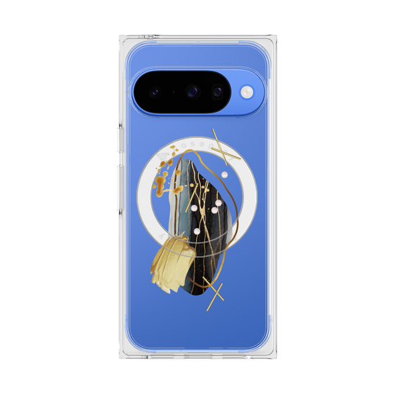 Premium Square Case with Pixelsnap［ Nuance Painting Black ］