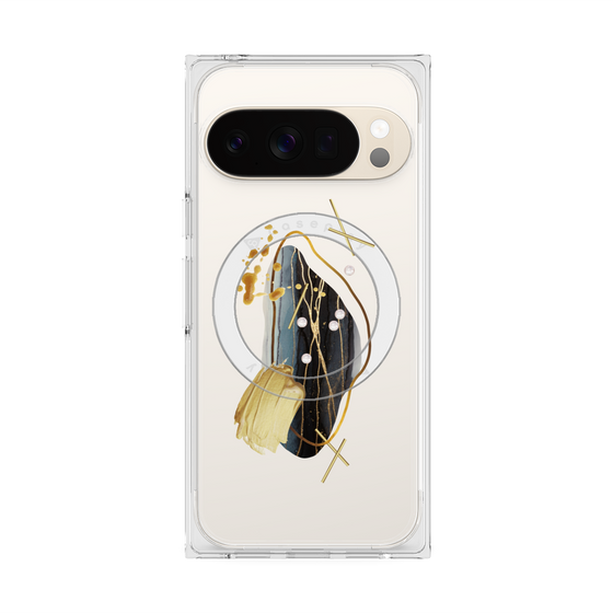 Premium Square Case with Pixelsnap［ Nuance Painting Black ］