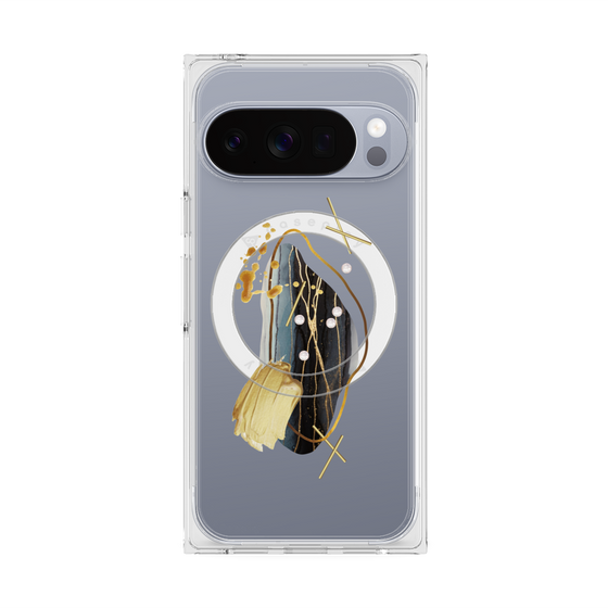 Premium Square Case with Pixelsnap［ Nuance Painting Black ］