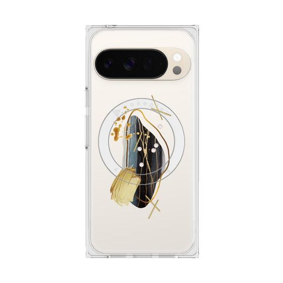 Premium Square Case with Pixelsnap［ Nuance Painting Black ］