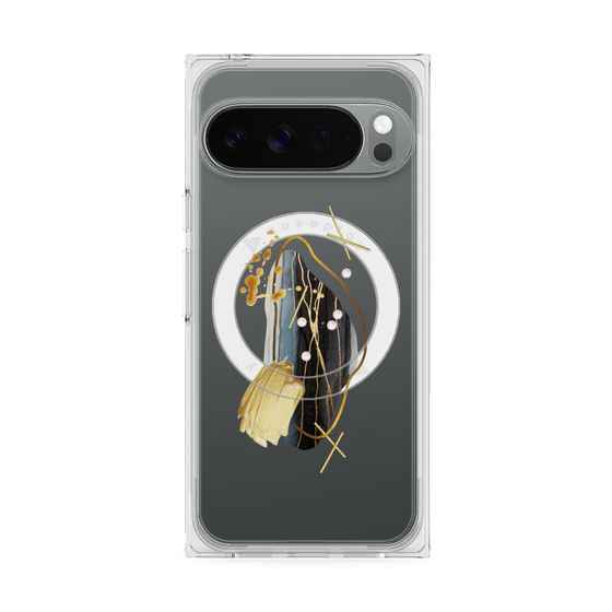 Premium Square Case with Pixelsnap［ Nuance Painting Black ］