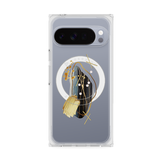 Premium Square Case with Pixelsnap［ Nuance Painting Black ］